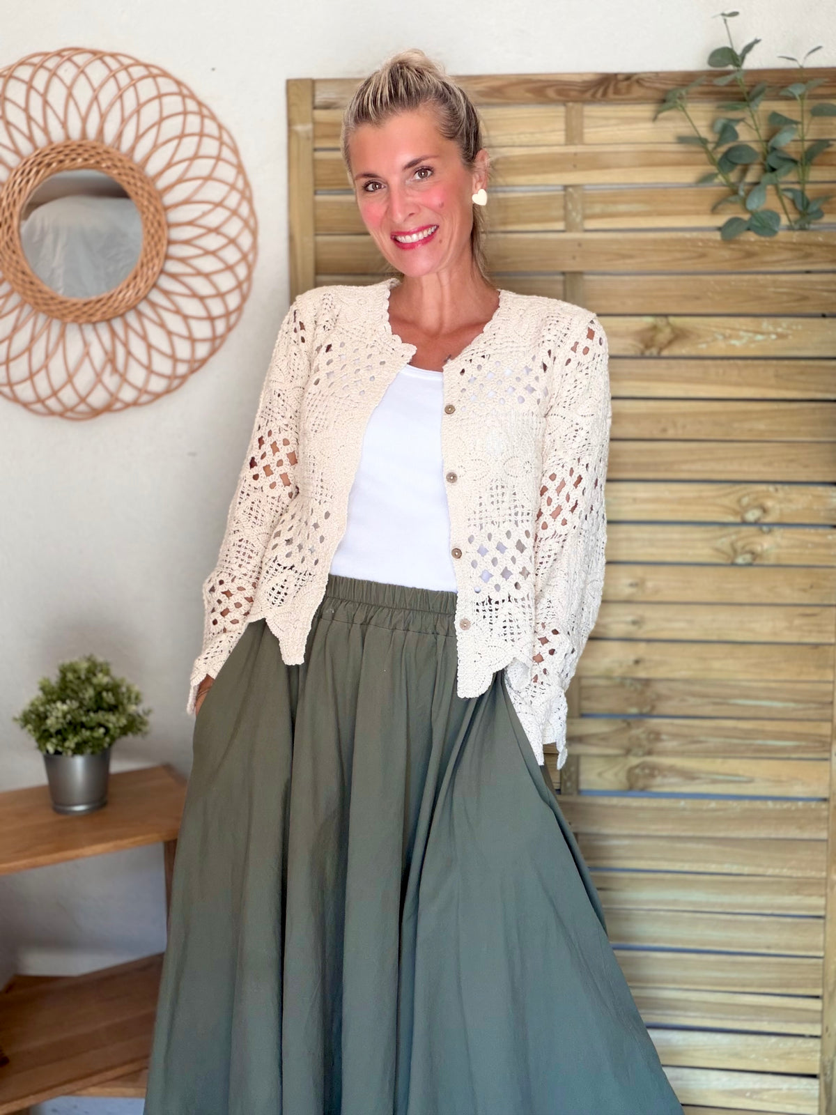 ⚡️ ARRIVAGE - Gilet en crochet PACOME écru