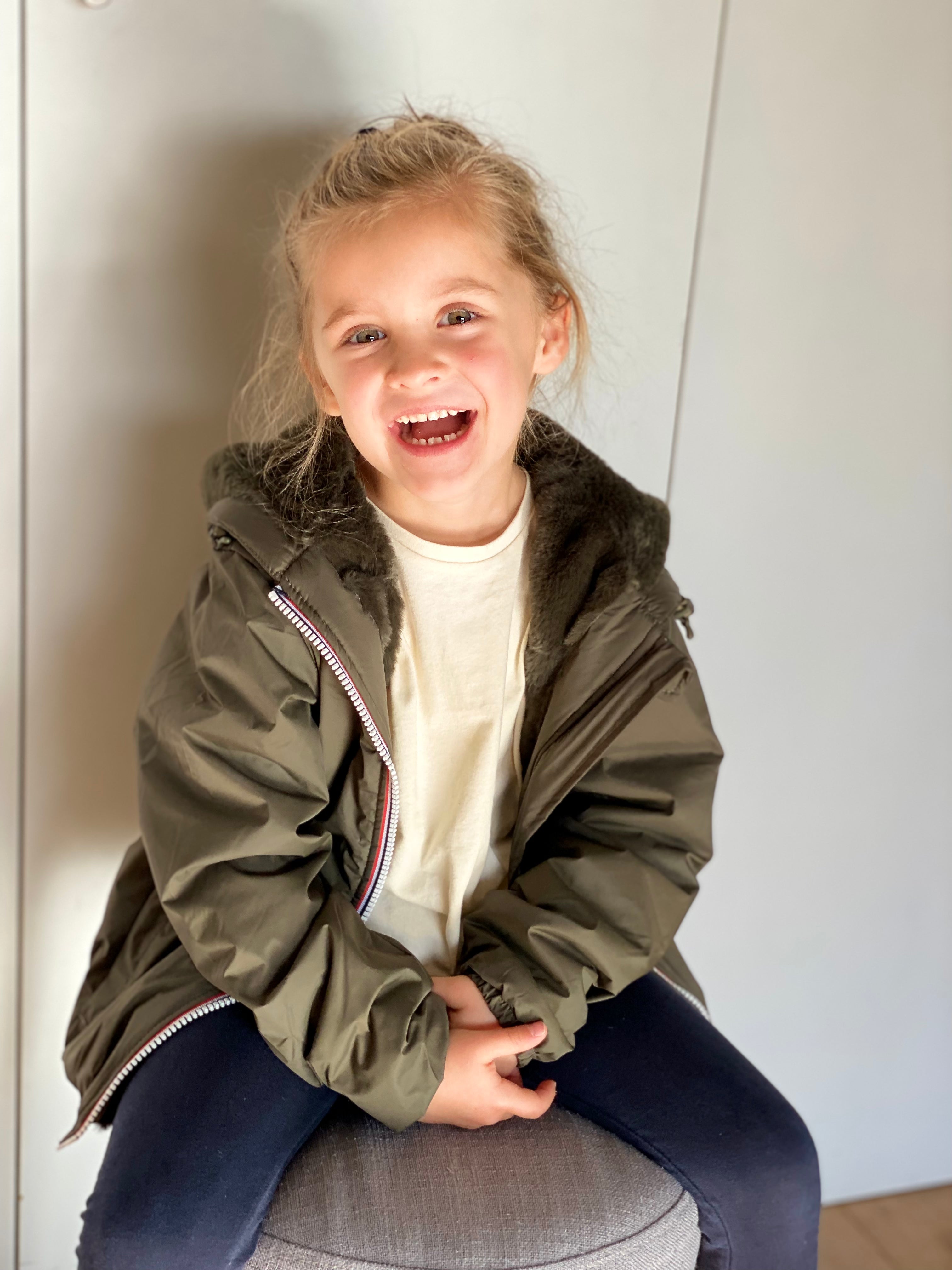 LAURA JO - Parka Imperméable mixte LOUIS.E KIDS fourré - Kaki