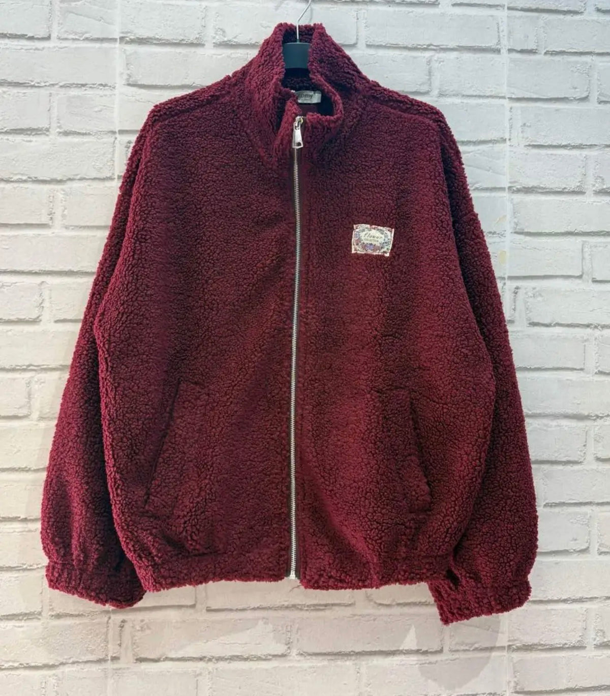 ⚡️ ARRIVAGE • Veste teddy Sherpa zippée LÉONIE Bordeaux