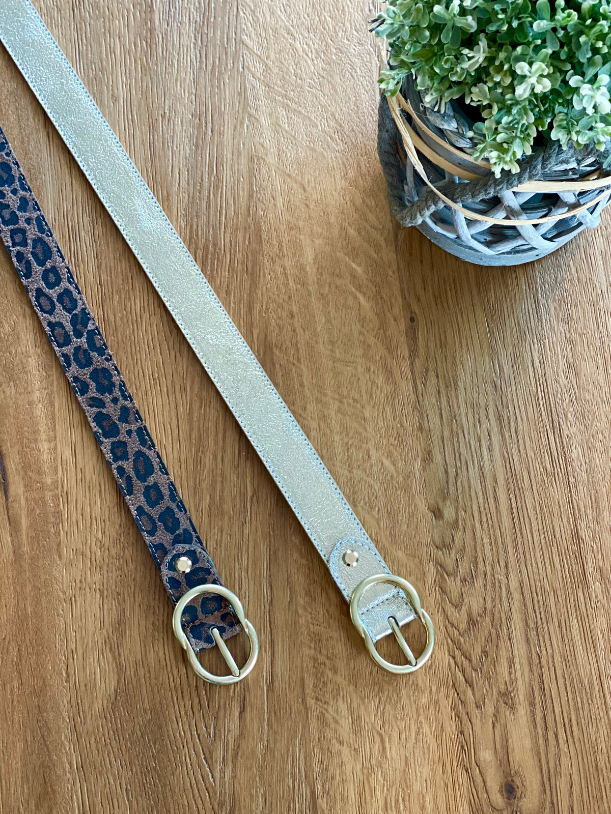 Ceinture boucle laiton - ANGIE - Doré