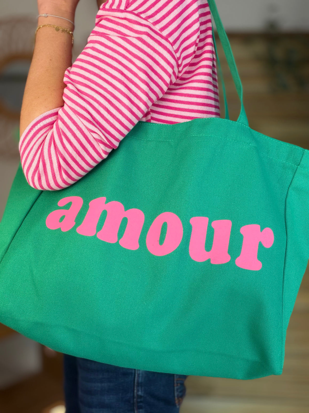 Grand cabas Tote bag uni amour BELLY