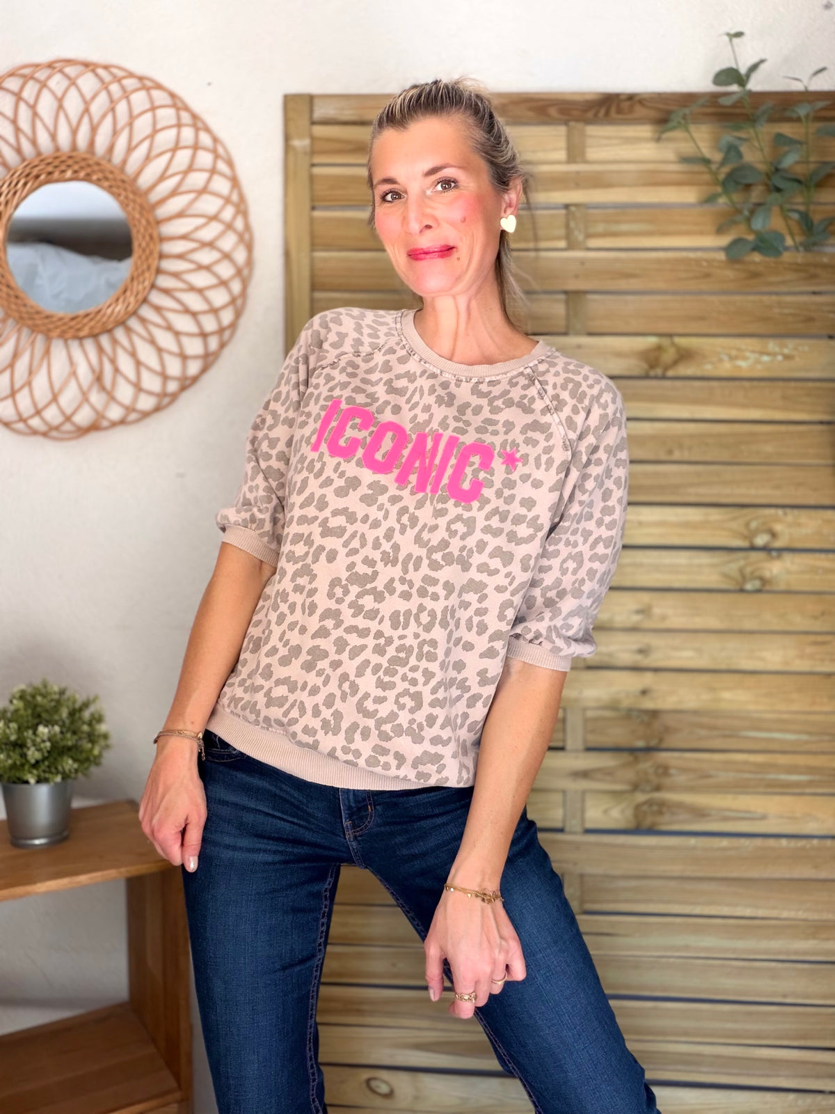 Sweat ICONIC Léo - ANGELA Beige