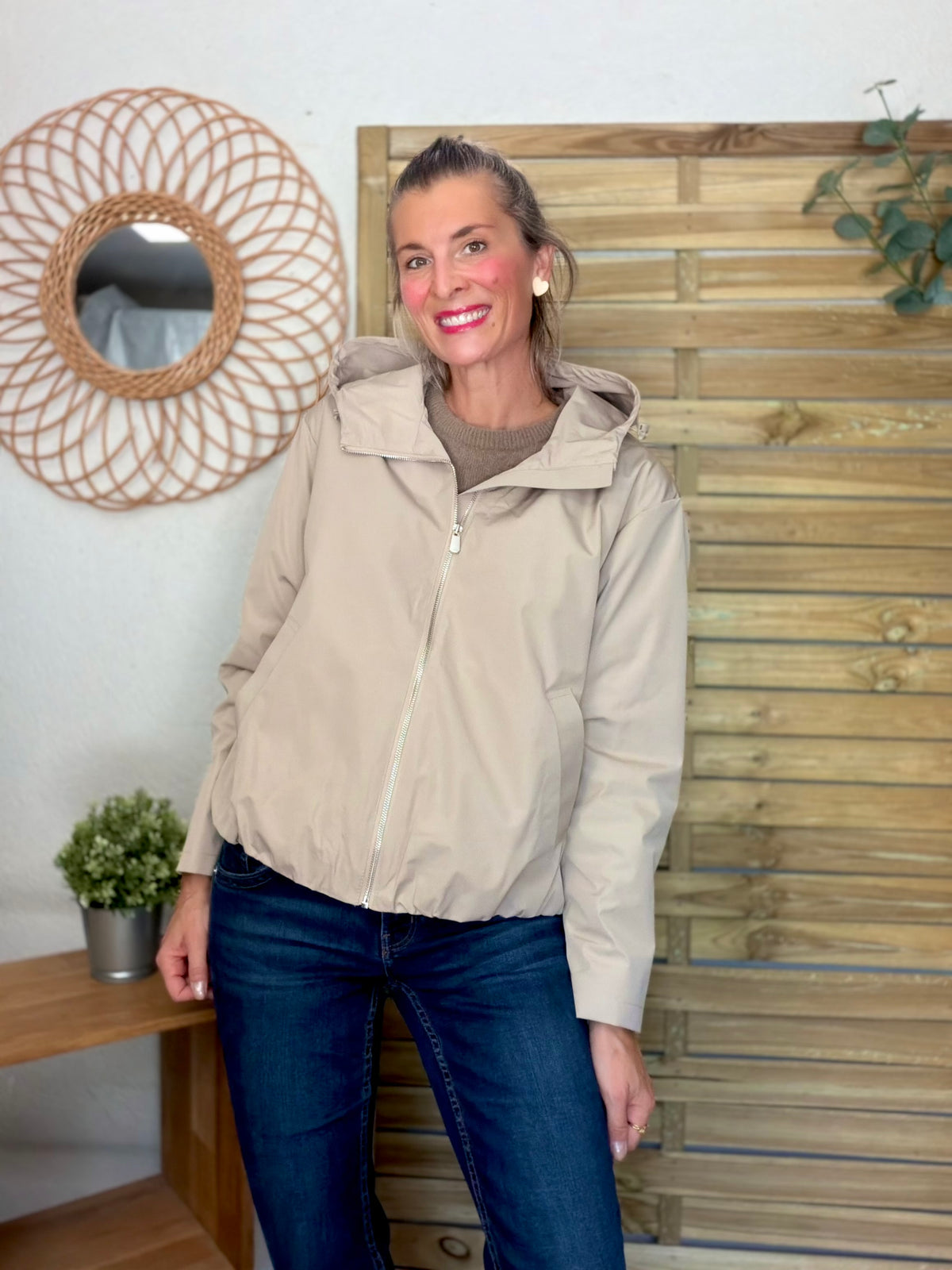 LAURA JO - Imperméable ÉLÉA court - Beige