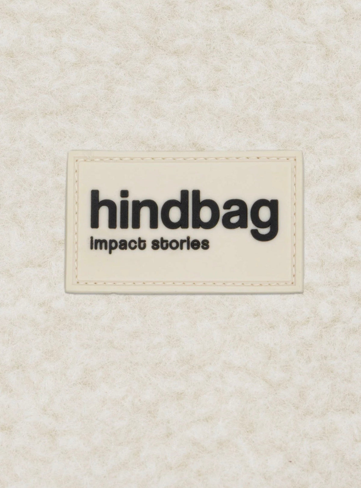 HINDBAG SASHA - Sac banane  Teddy arctique (moumoute)