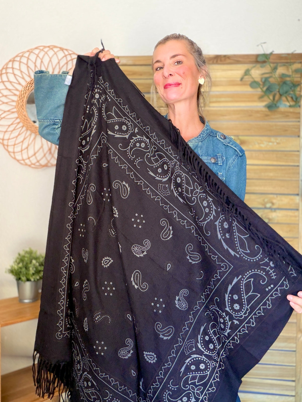Écharpe Bandana Noir