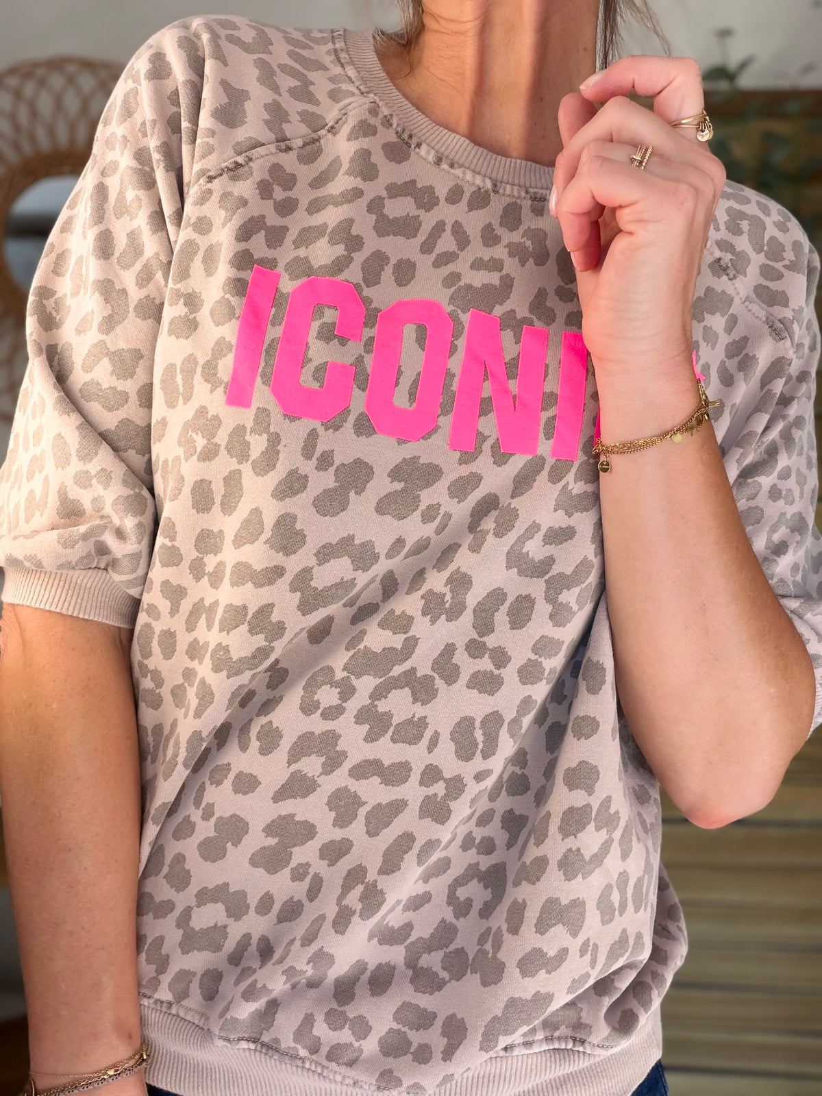 Sweat ICONIC Léo - ANGELA Beige