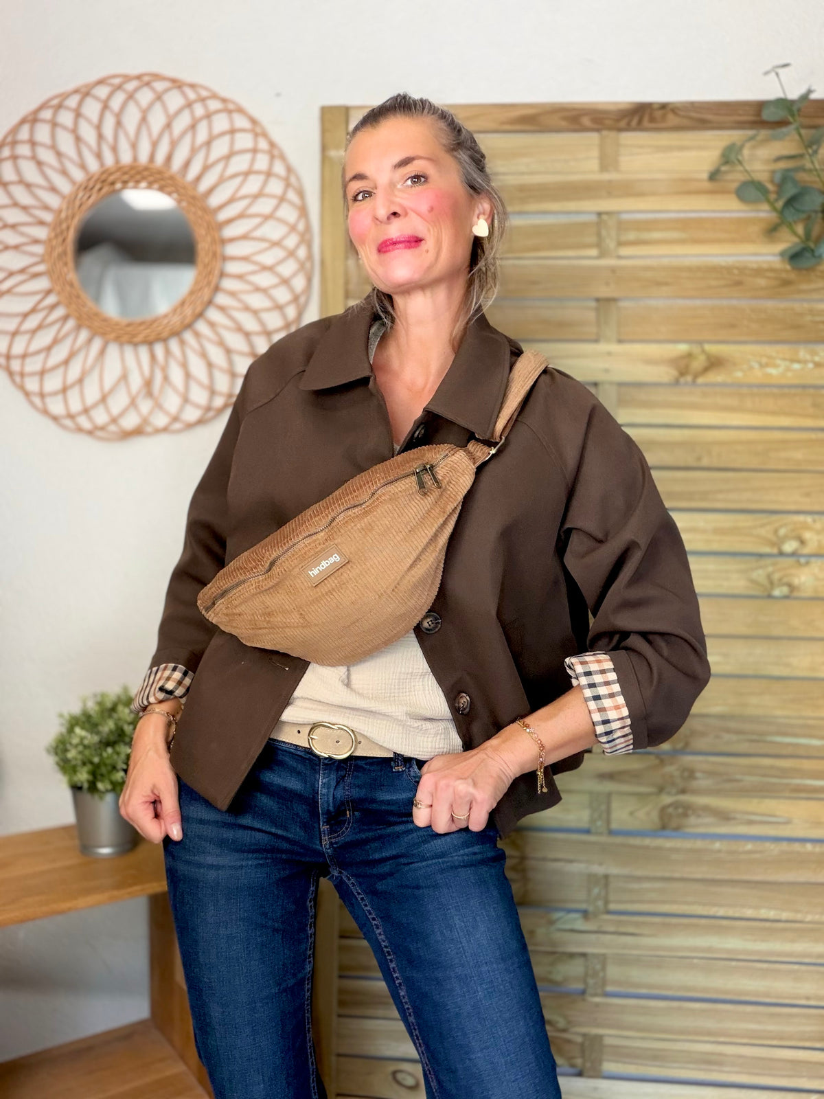 ⚡️ ARRIVAGE • Veste Trench, doublure à carreaux DANA Chocolat