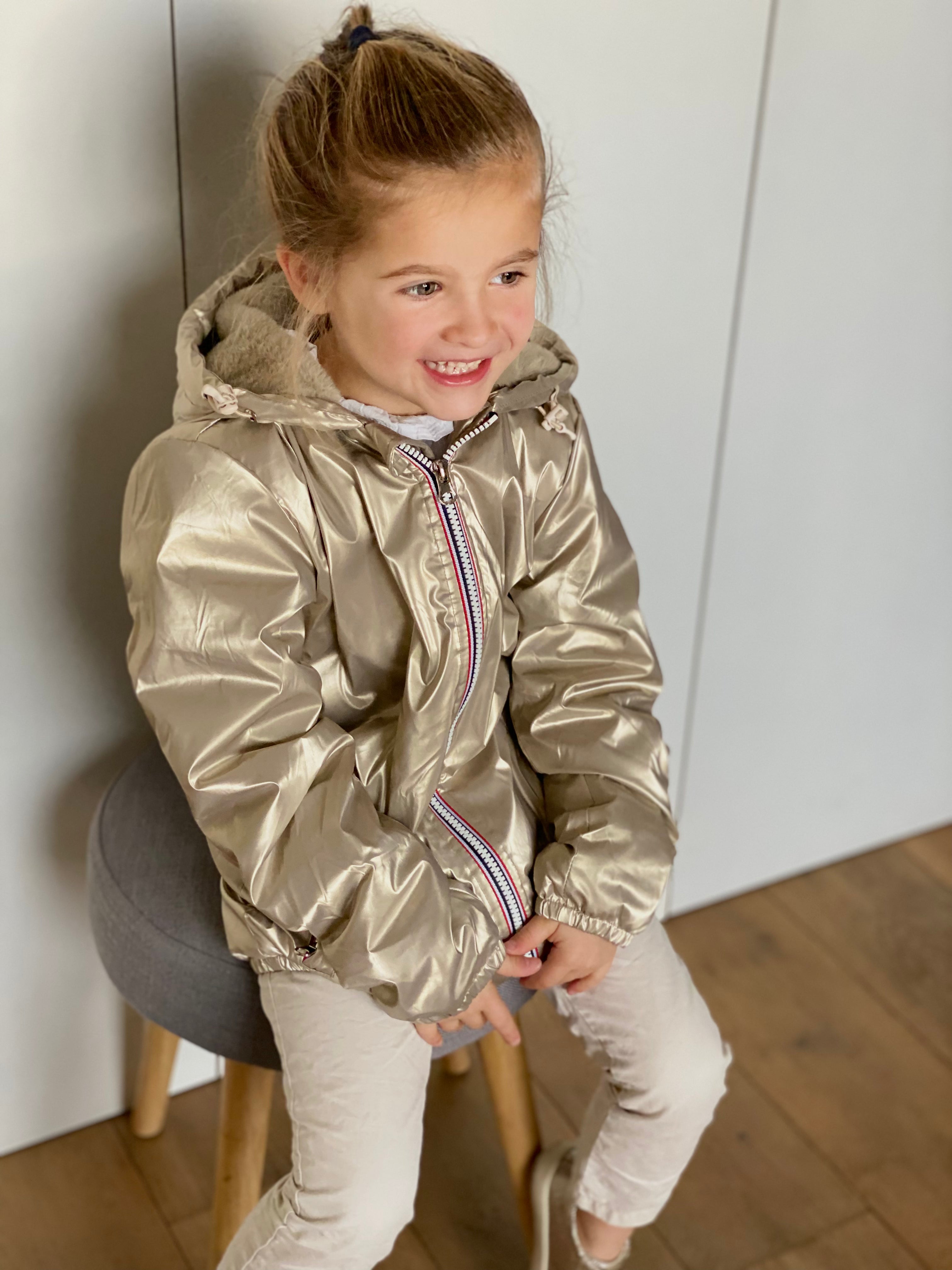 LAURA JO - Parka Imperméable mixte LOUIS.E KIDS fourré - Doré