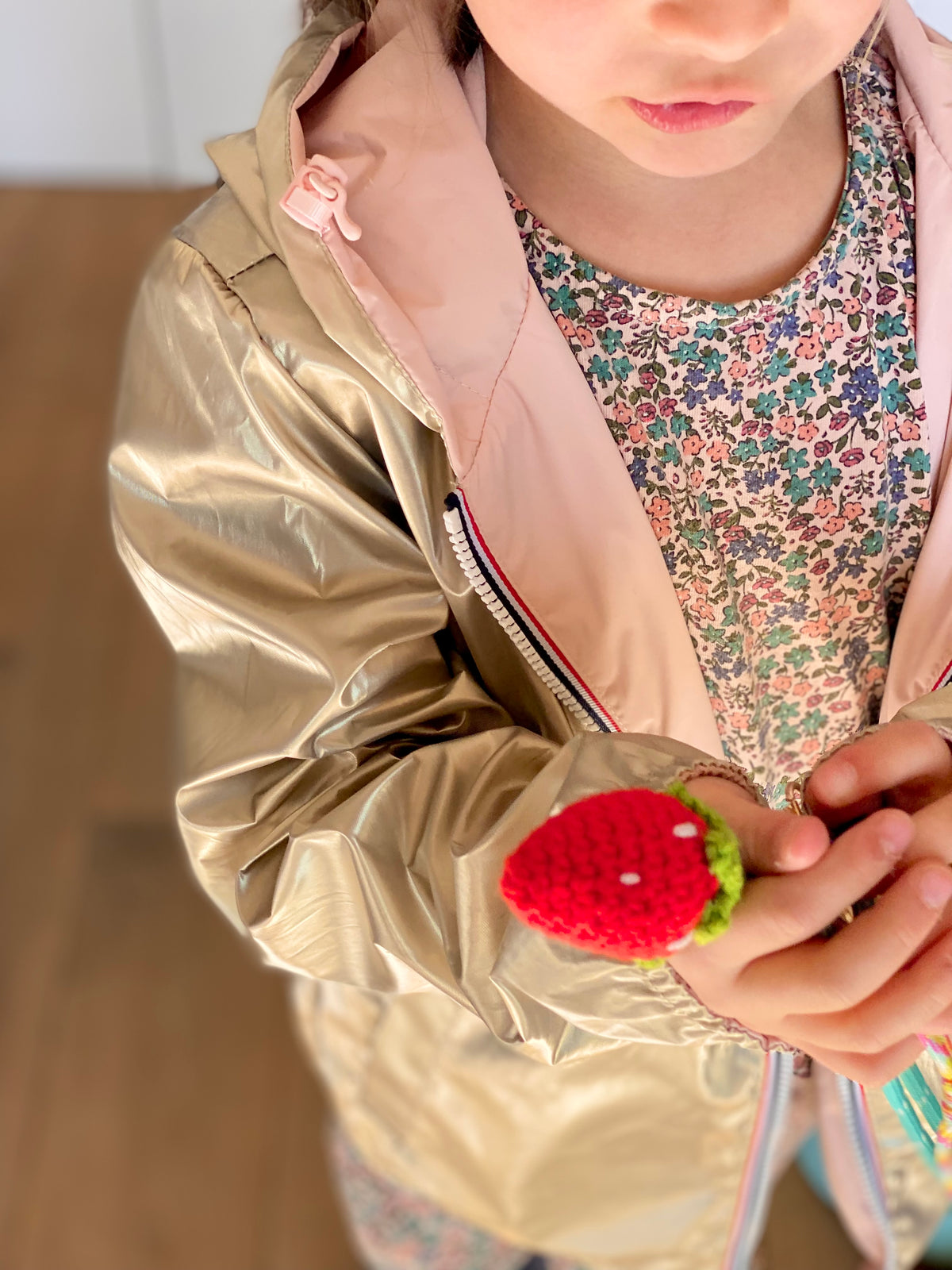 LAURA JO - Imperméable réversible léger GARANCE KIDS enfant (mixte) - Rose / Doré