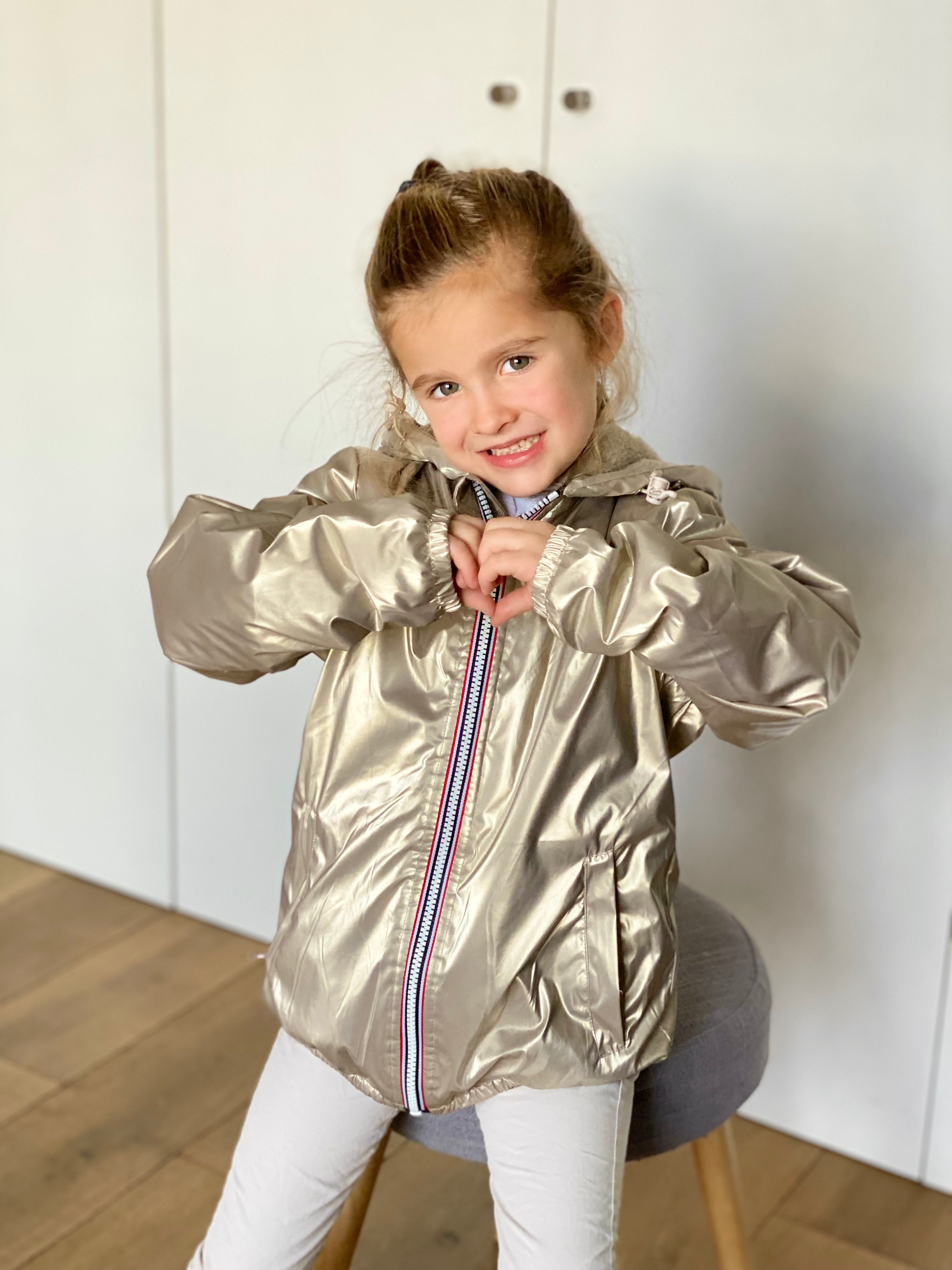 LAURA JO - Parka Imperméable mixte LOUIS.E KIDS fourré - Doré