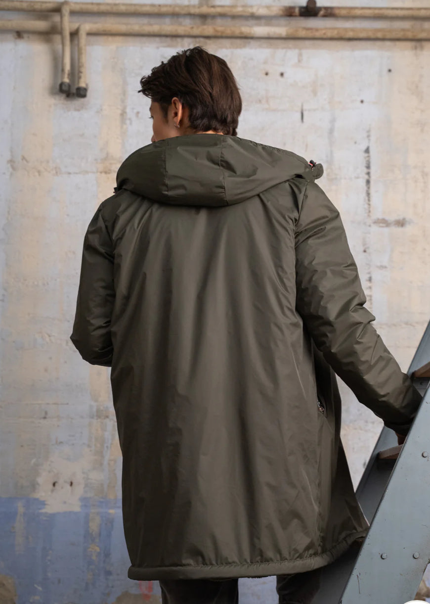 LAURA JO - Parka Imperméable Homme LOUIS* LONG sherpa Kaki