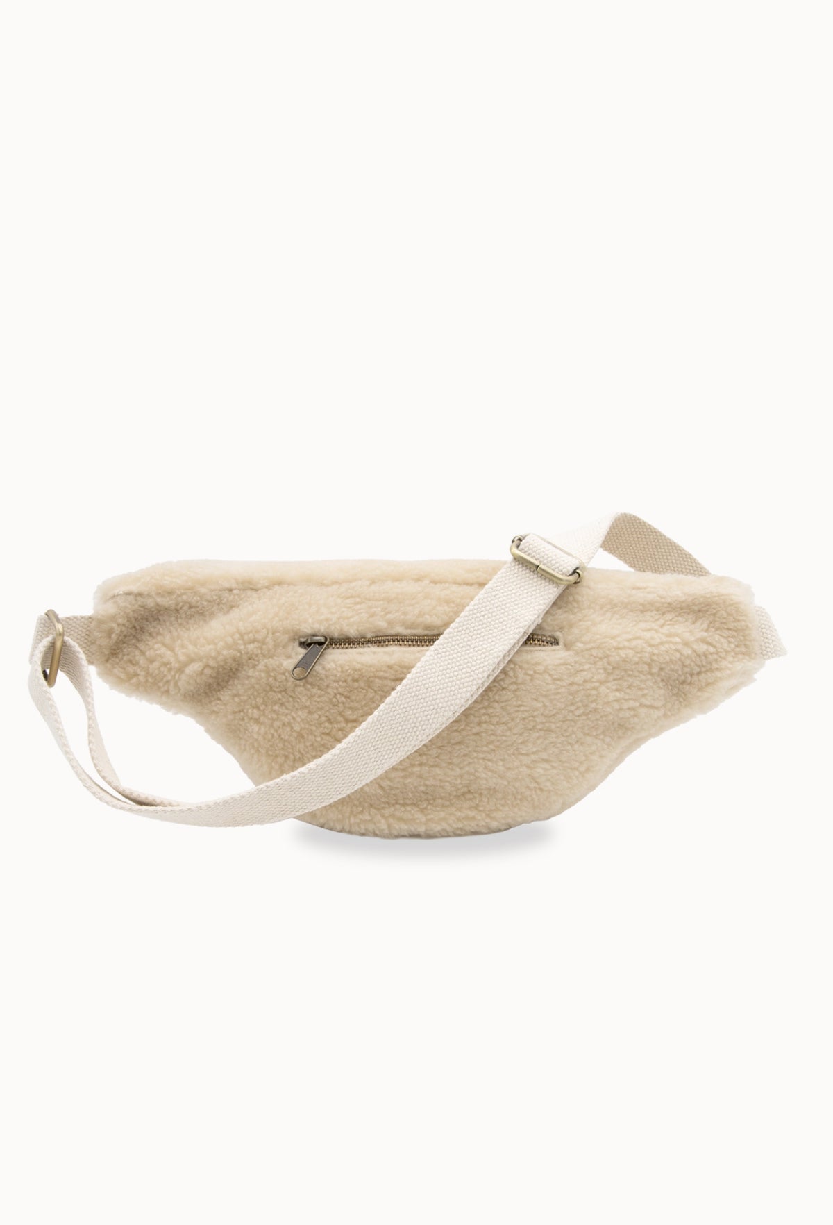 HINDBAG SASHA - Sac banane Teddy beige (moumoute)