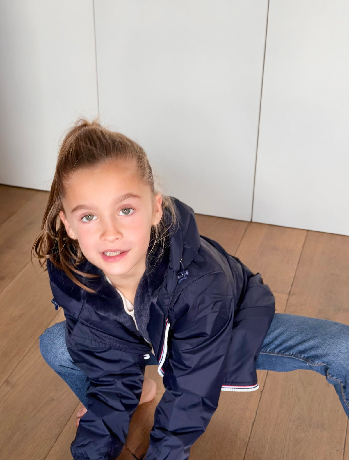 LAURA JO - Parka Imperméable mixte LOUIS.E KIDS fourré - Bleu marine