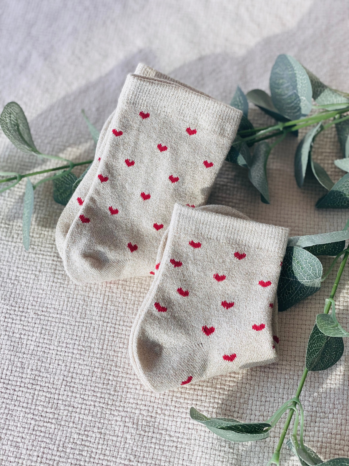 Chaussettes scintillantes glitter ZAHO - Petits coeurs ❤️🤎