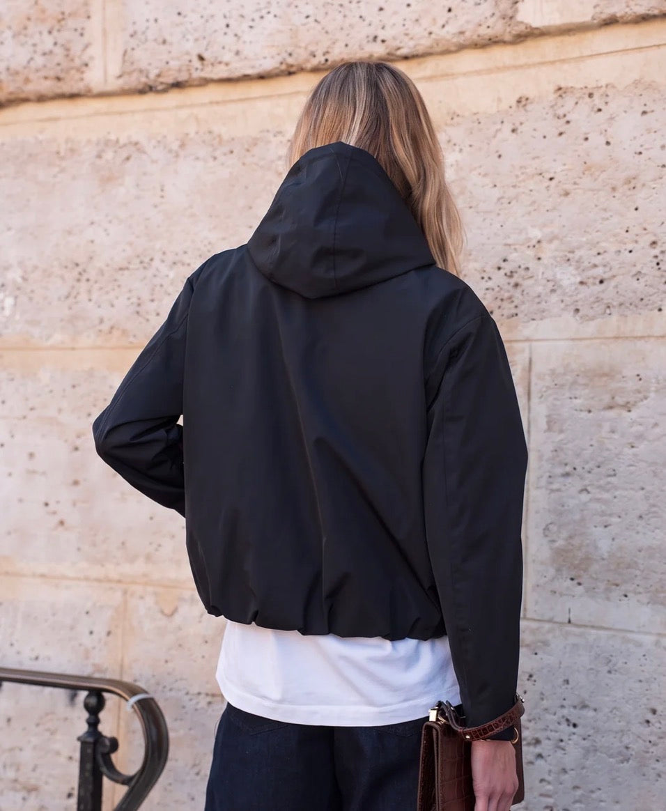 LAURA JO - Imperméable ÉLÉA court - Noir