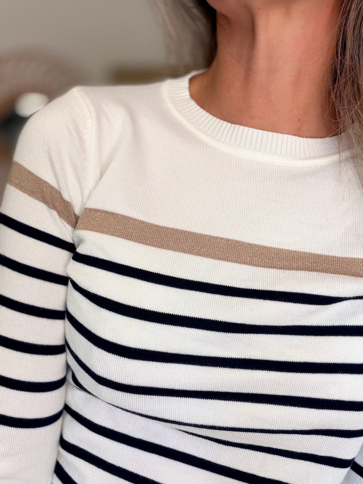 ⚡️ ARRIVAGE • Pull fin marinière ornement boutons dorés LENAÏCK