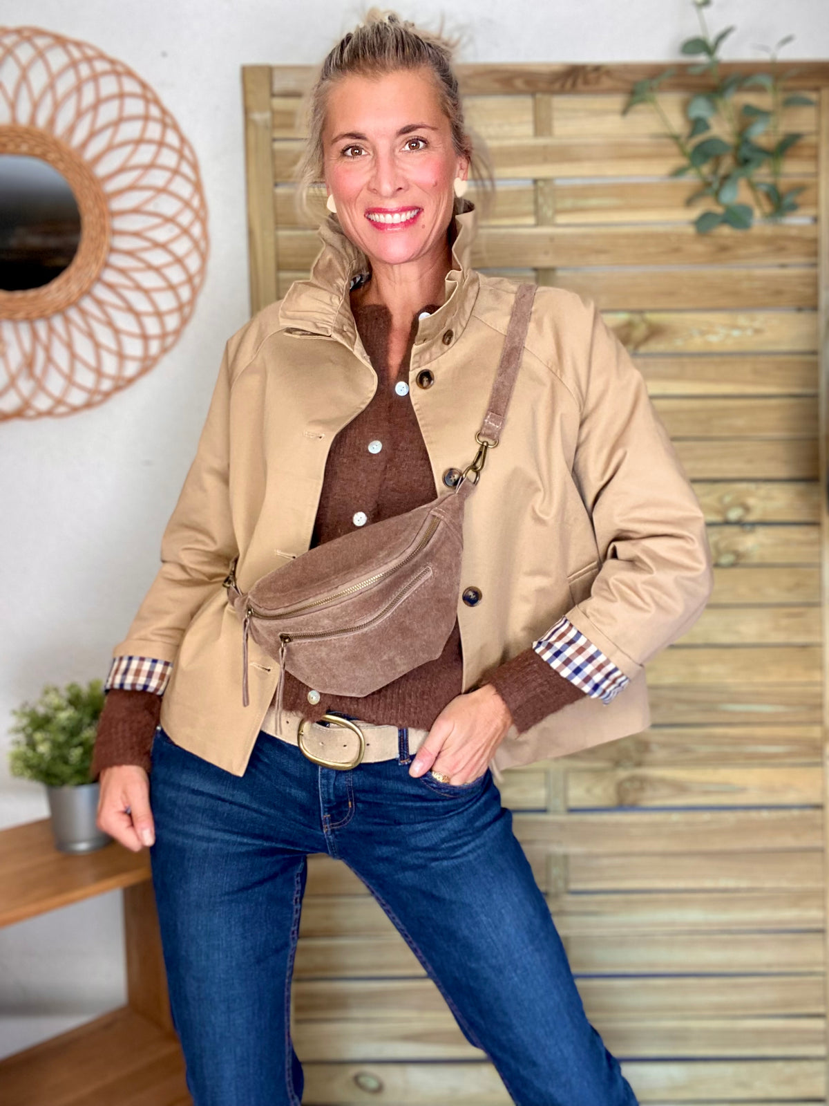 Gilet en maille SYDNEY - Café