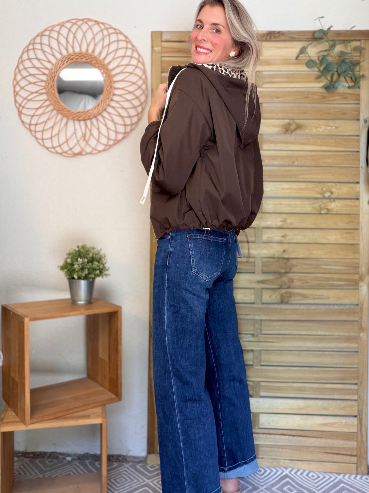 Pantalon Jean Wide leg BAPTISTE Bleu