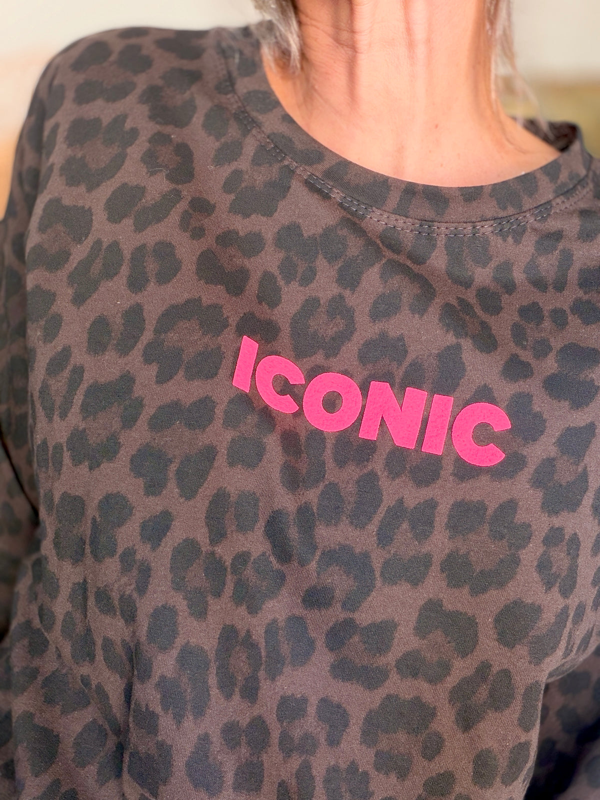 Sweat ICONIC léger 100% coton FAUSTINE Léo choco (taille 34 à 46)