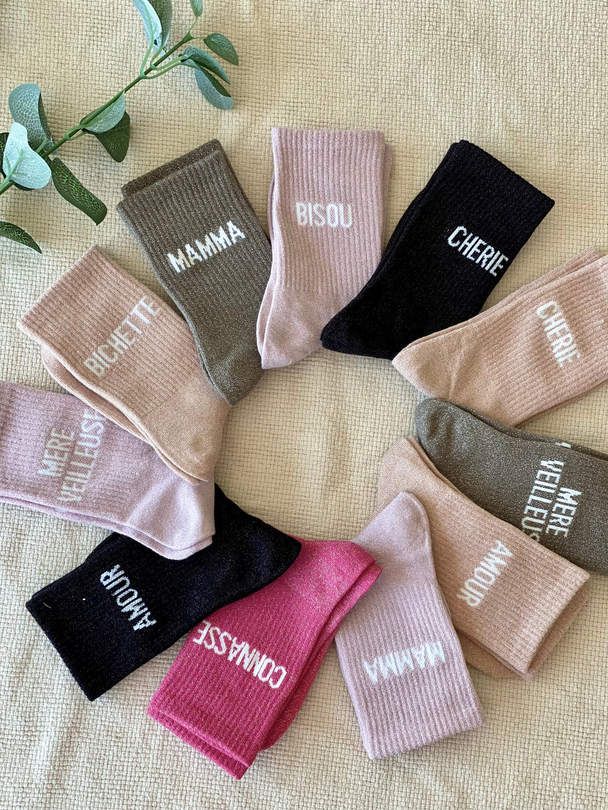 Chaussettes scintillantes glitter ZOÉ