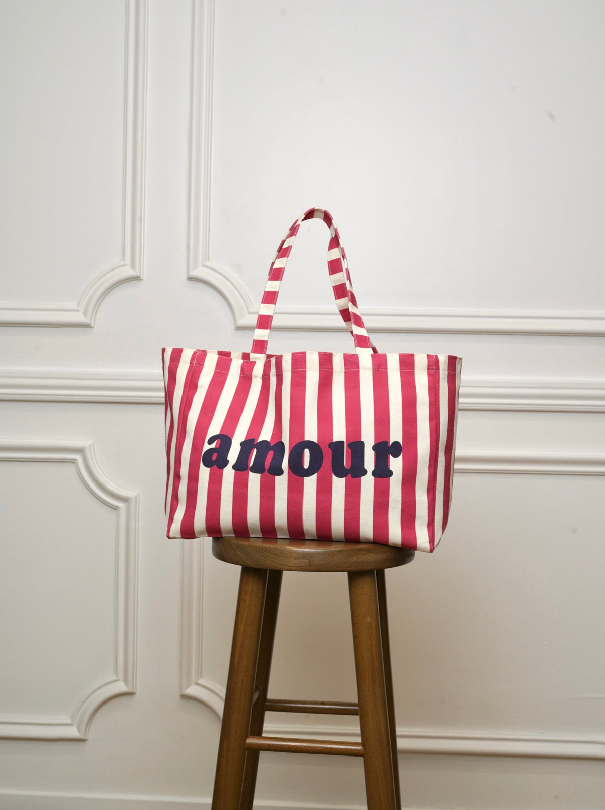 Grand cabas Tote bag rayé amour BELLY