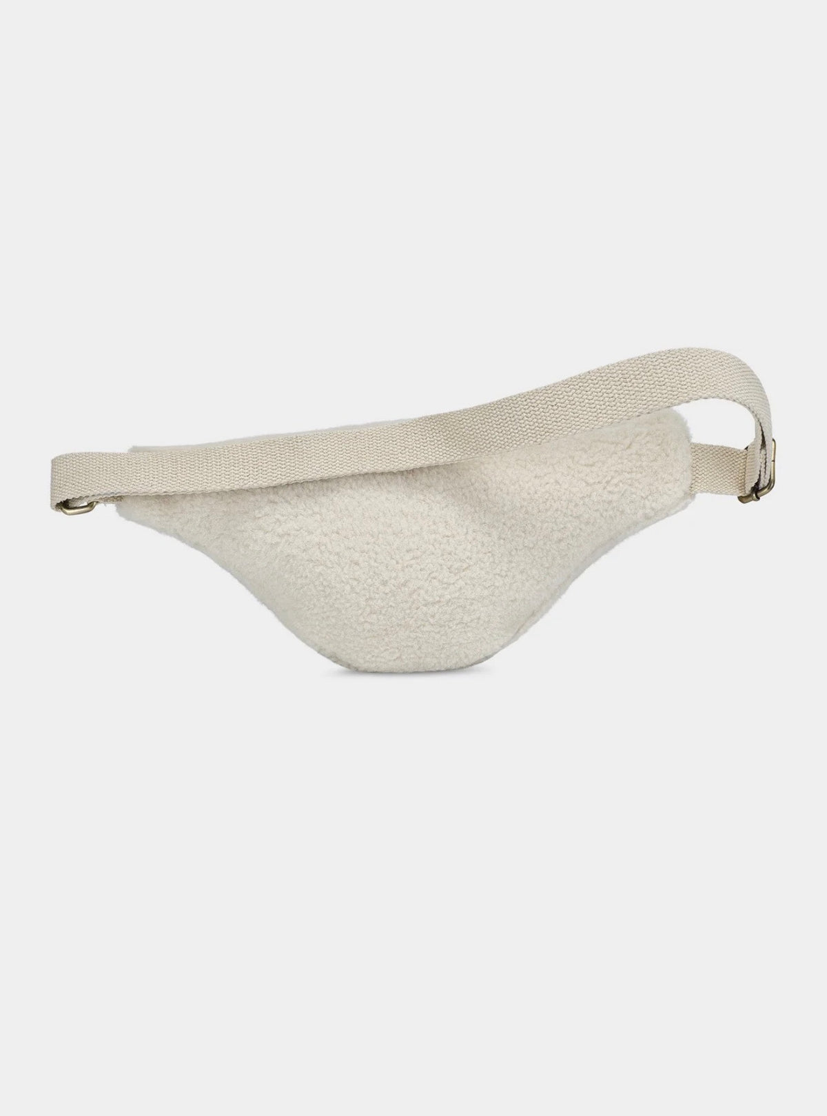 HINDBAG OLIVIA - Sac banane Teddy arctique (moumoute)