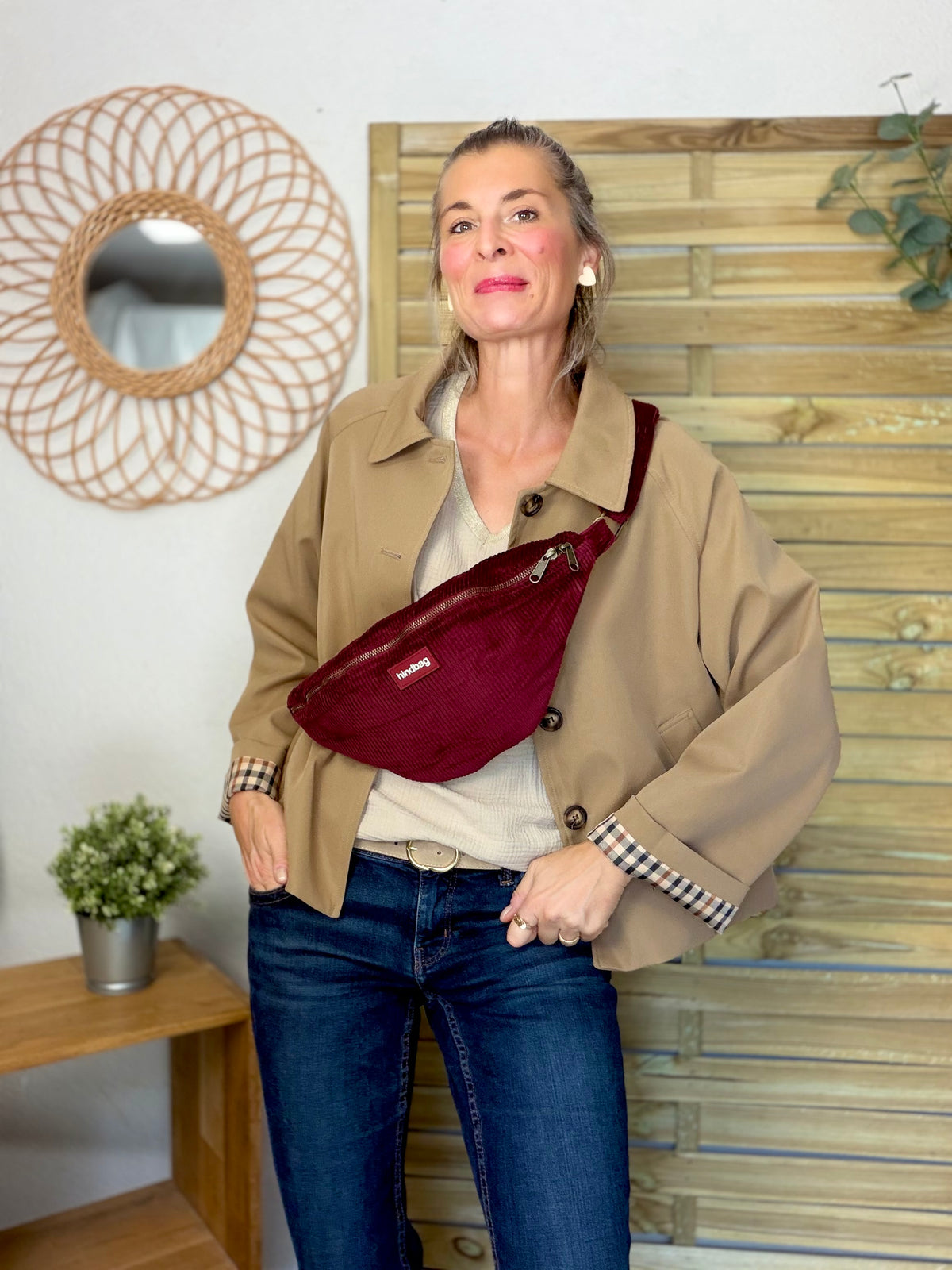 ⚡️ ARRIVAGE • Veste Trench, doublure à carreaux DANA Camel