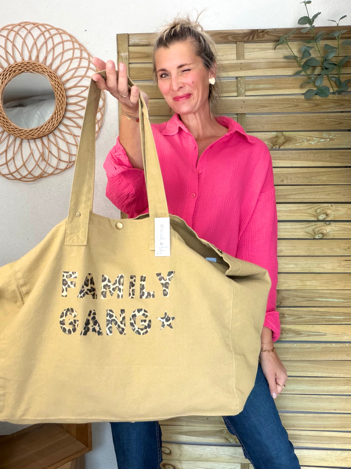 Sac week end FAMILY GANG Sable - Marcel et Lily