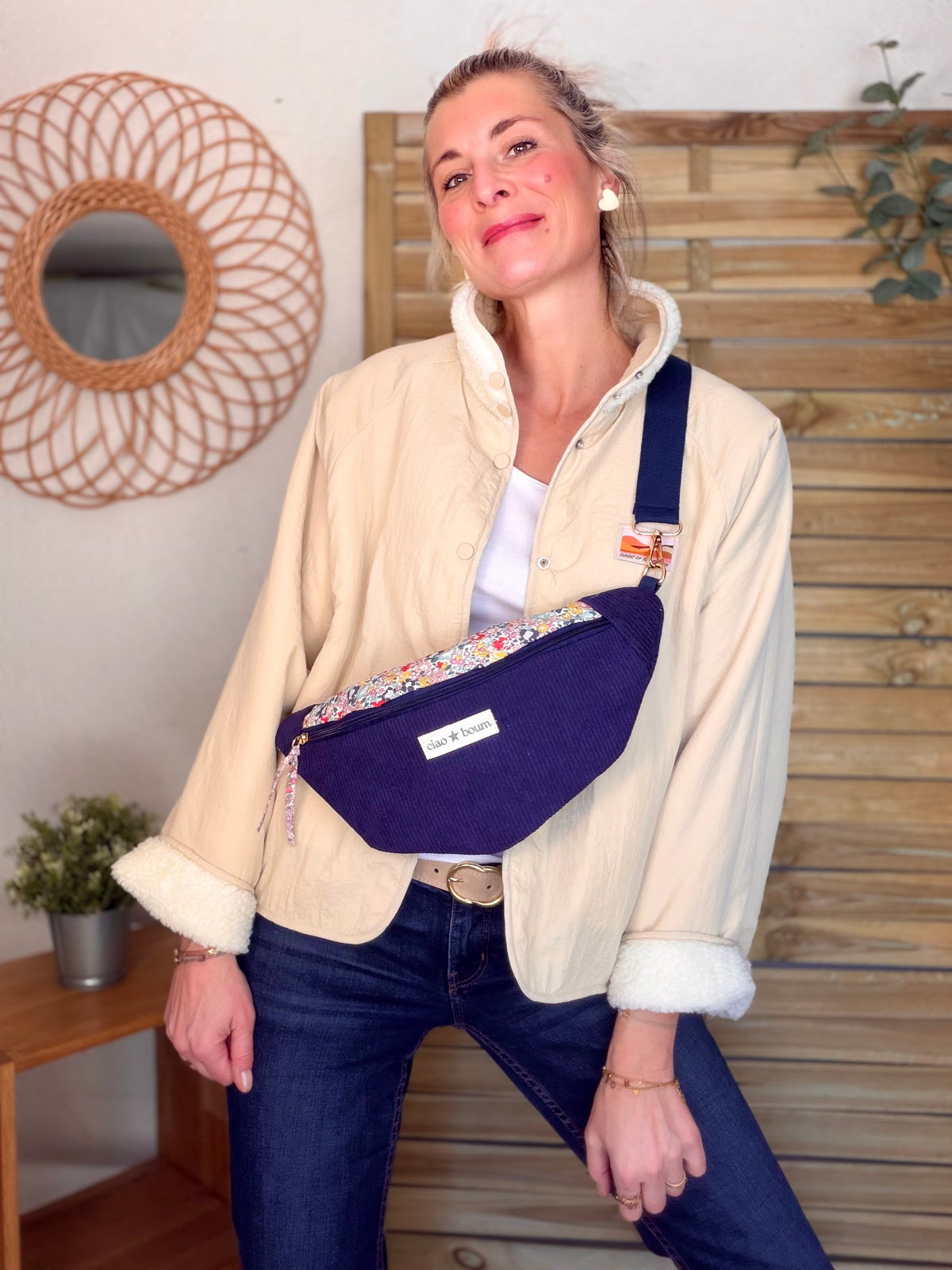 Sac banane Ciao Boum - IVY Liberty - Bleu marine