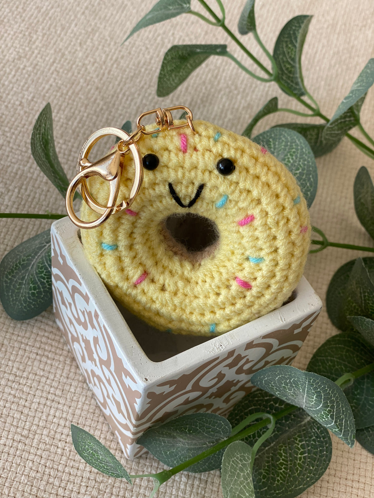 Porte-clefs Grigri en crochet ANATOLE