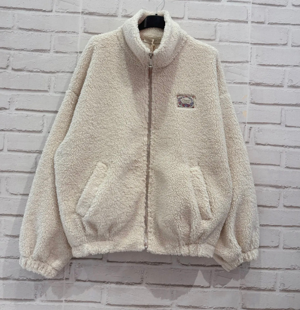 ⚡️ ARRIVAGE • Veste teddy Sherpa zippée LÉONIE Écru