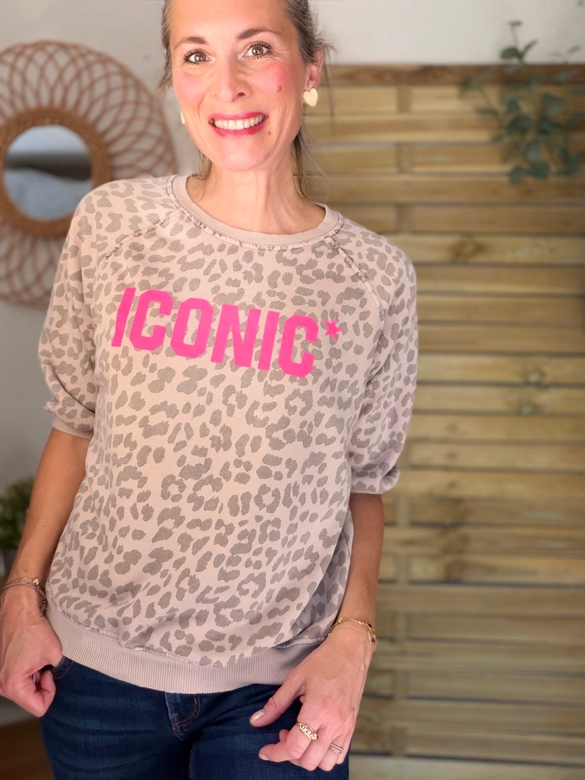 Sweat ICONIC Léo - ANGELA Beige