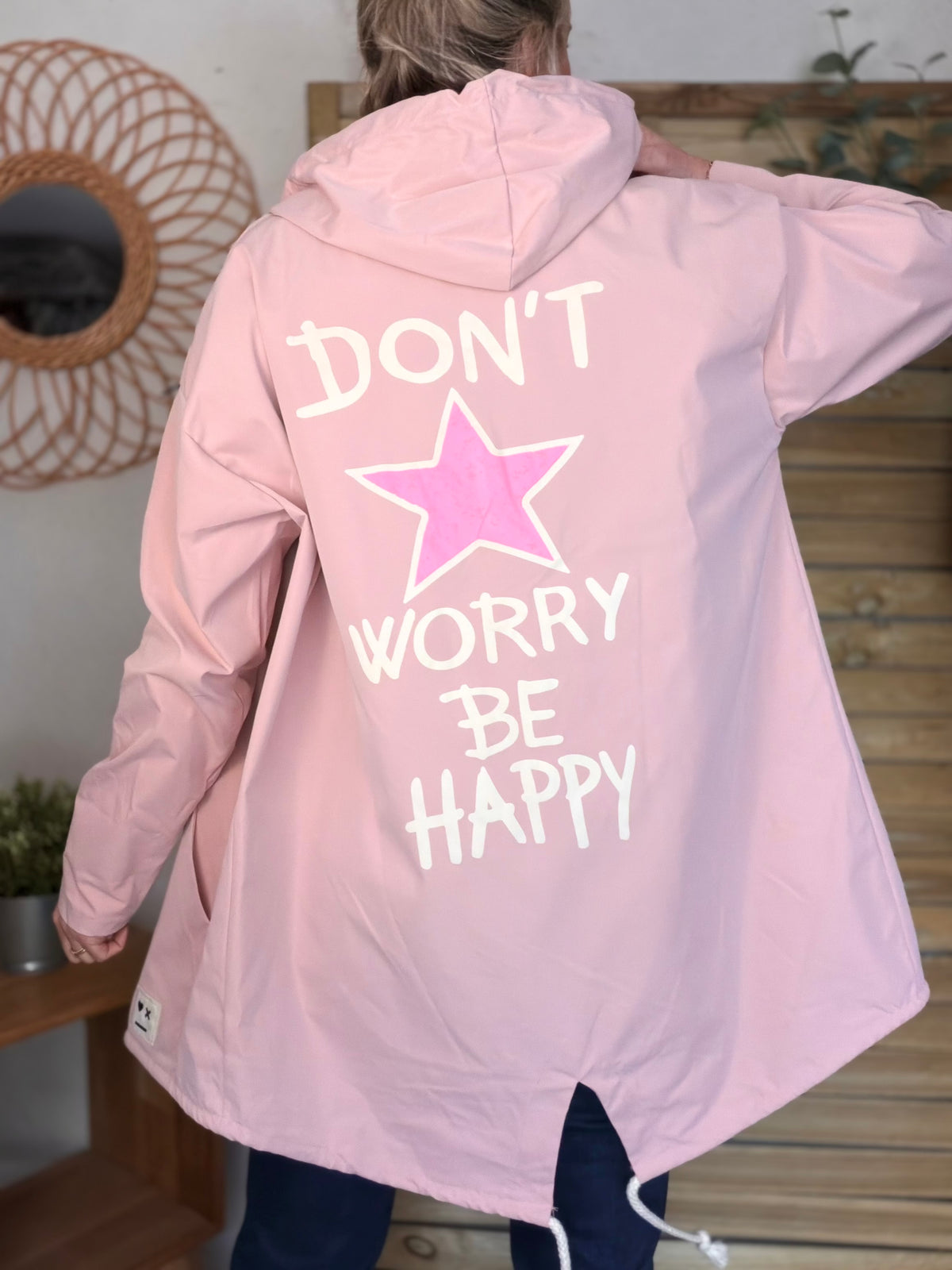 Veste Coupe vent long LESLIE - Rose clair - FIN DE SÉRIE