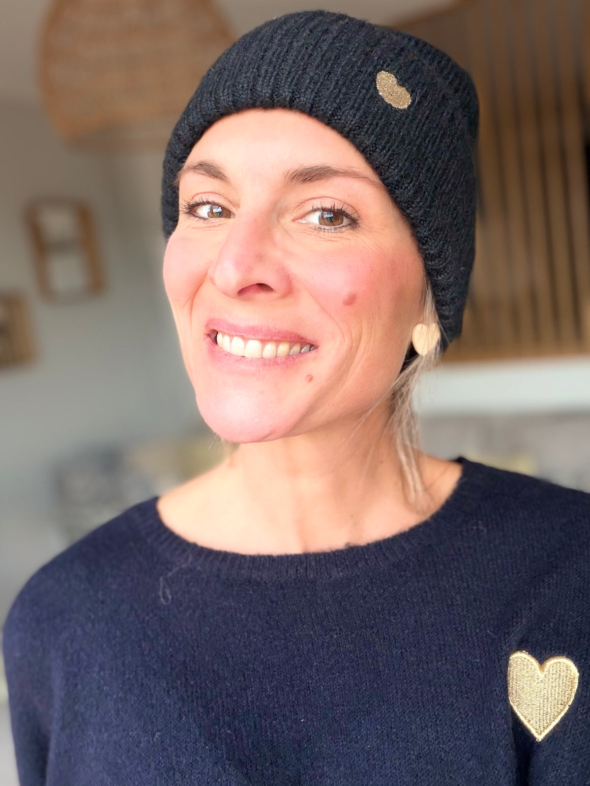 Bonnet avec cœur doré 💛 GABIN