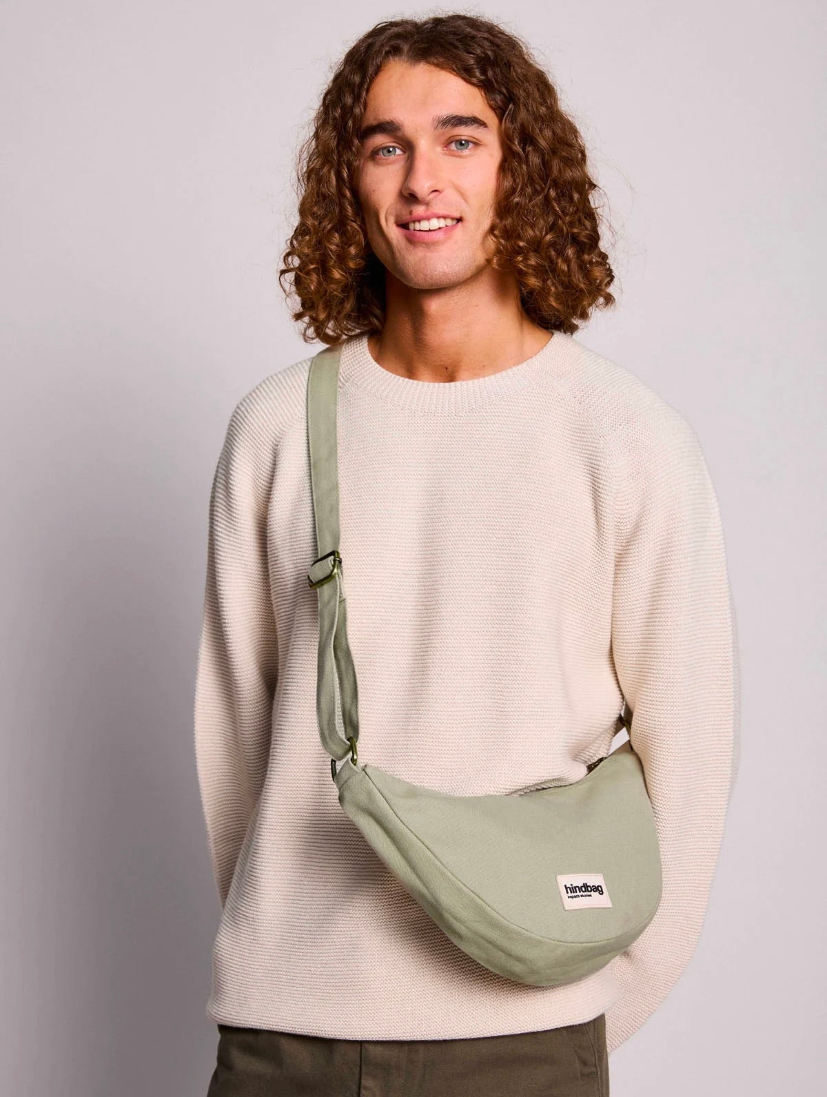 HINDBAG ANDRÉA - Sac banane demi-lune Argile - DÉSTOCKAGE