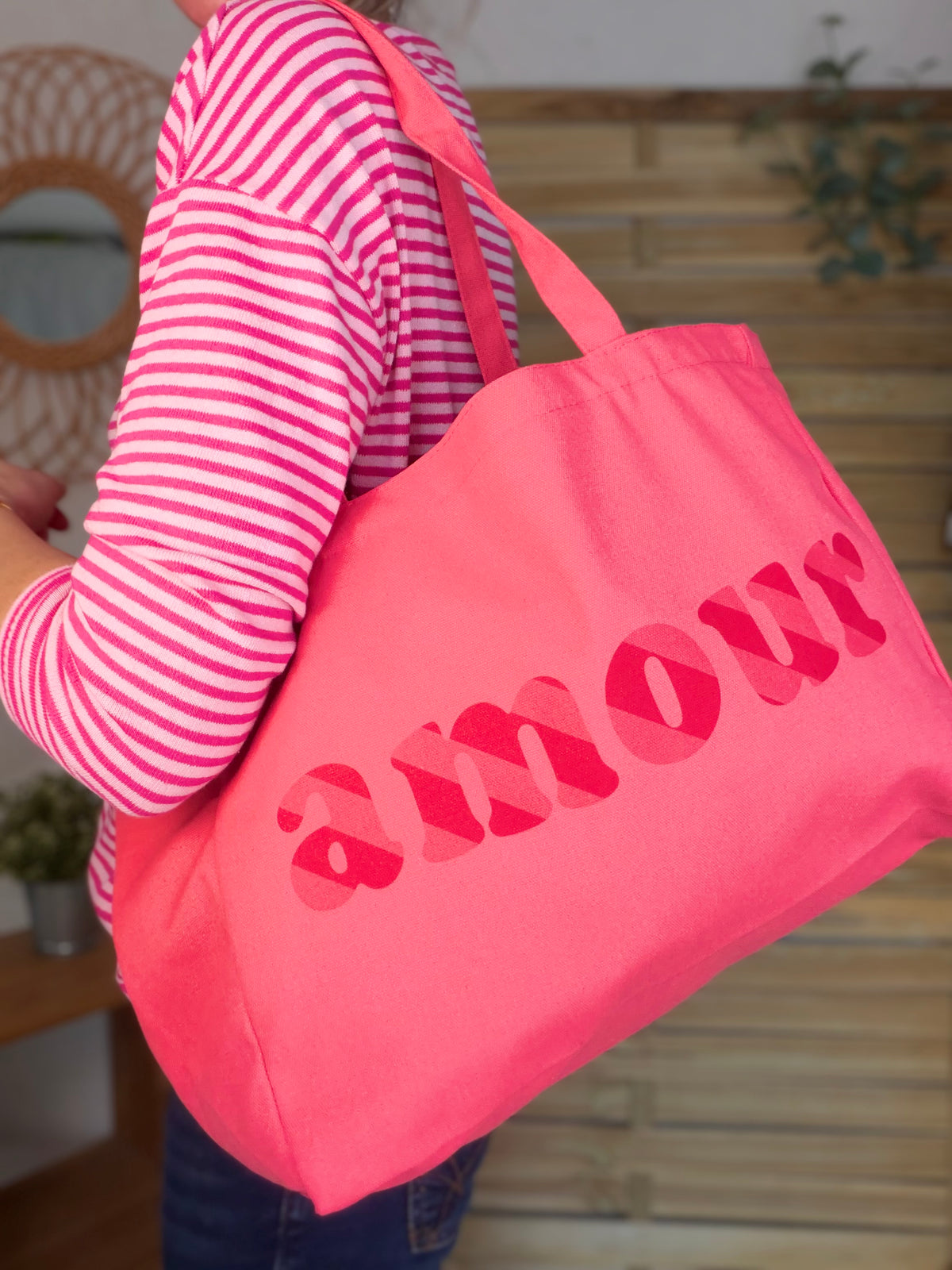 Grand cabas Tote bag uni amour BELLY