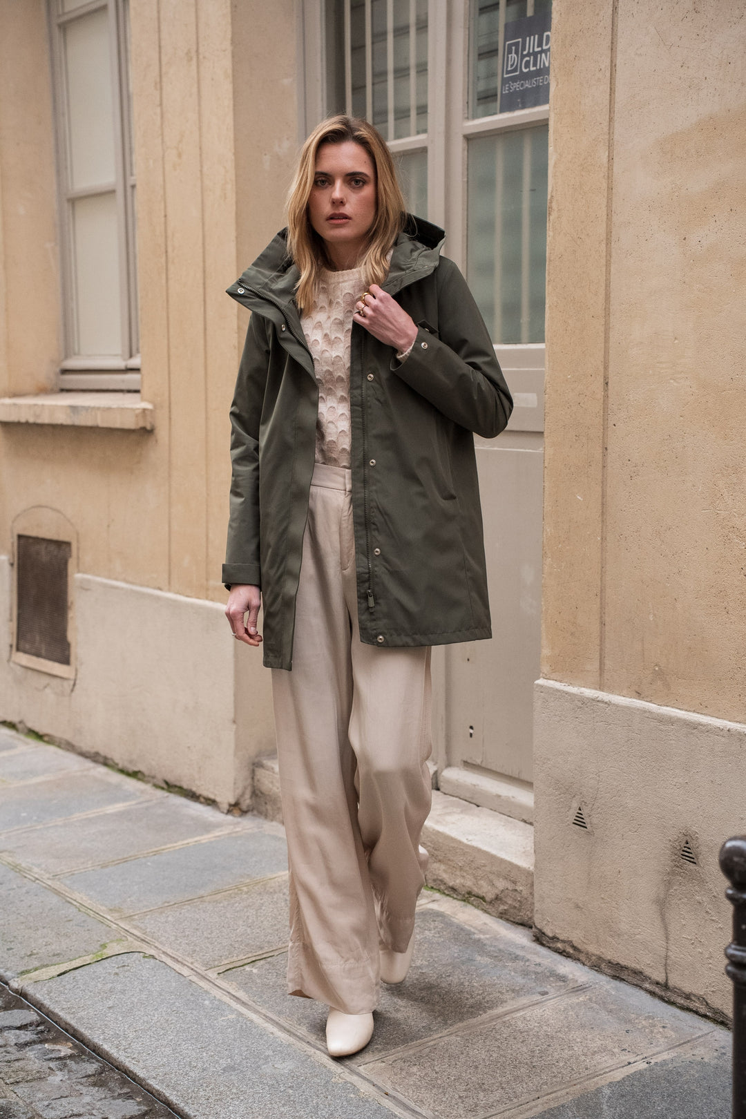 LAURA JO - Imperméable LAURENCE long - Kaki