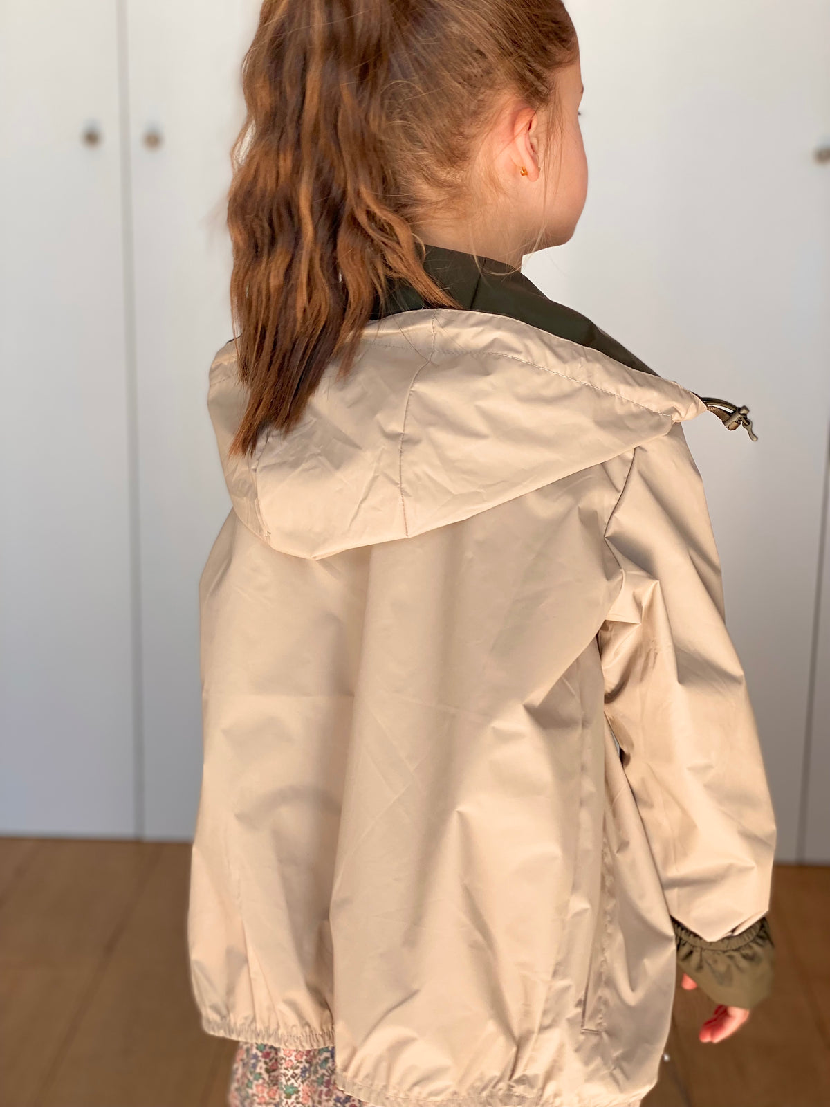 LAURA JO - Imperméable réversible léger GARANCE KIDS enfant (mixte) - Kaki / Beige • DÉSTOCKAGE sur Taille 6 ans