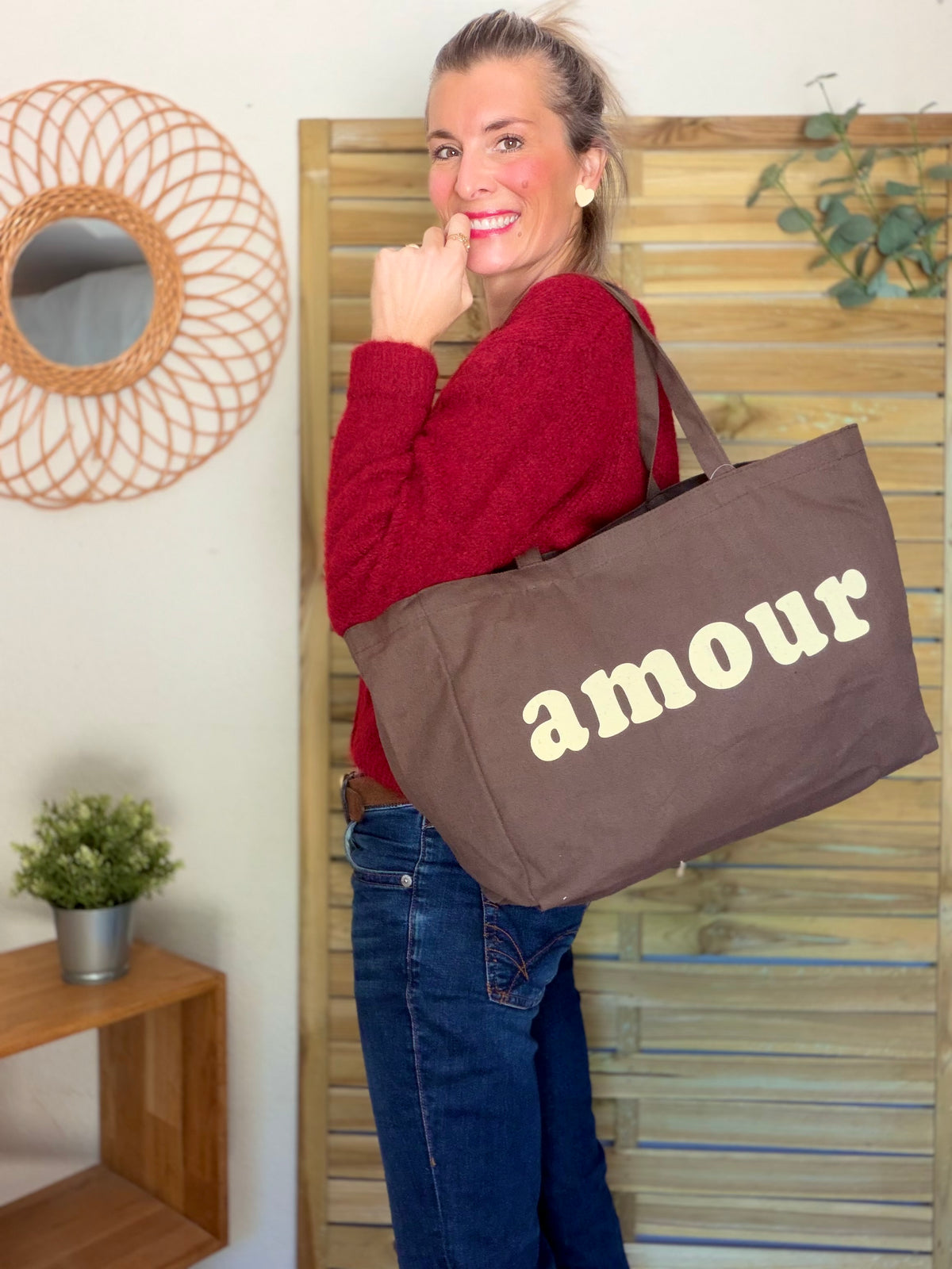 Grand cabas Tote bag Amour BELLY