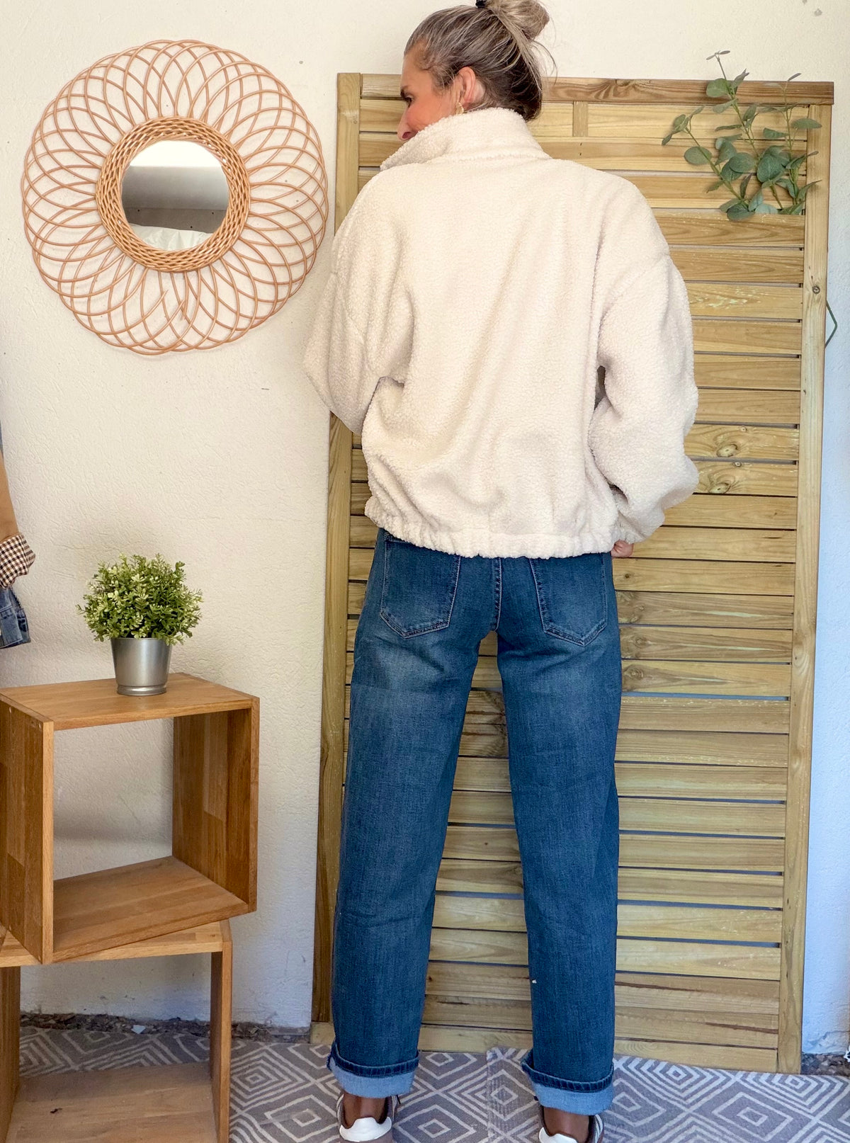 RÉASSORT PRÉVU DÉBUT NOVEMBRE • Pantalon Jean coupe barrel LÉON Bleu