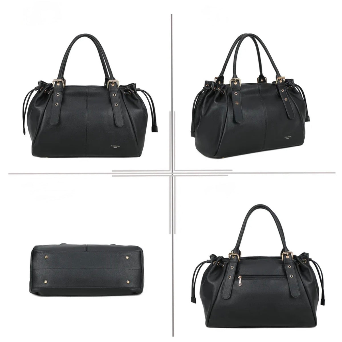 Sac cabas XL simili cuir CLÉA Noir