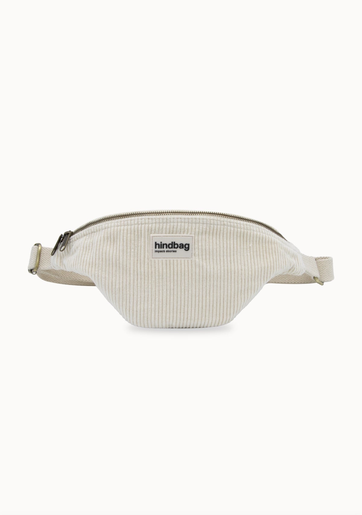 HINDBAG OLIVIA - Sac banane Velours beige