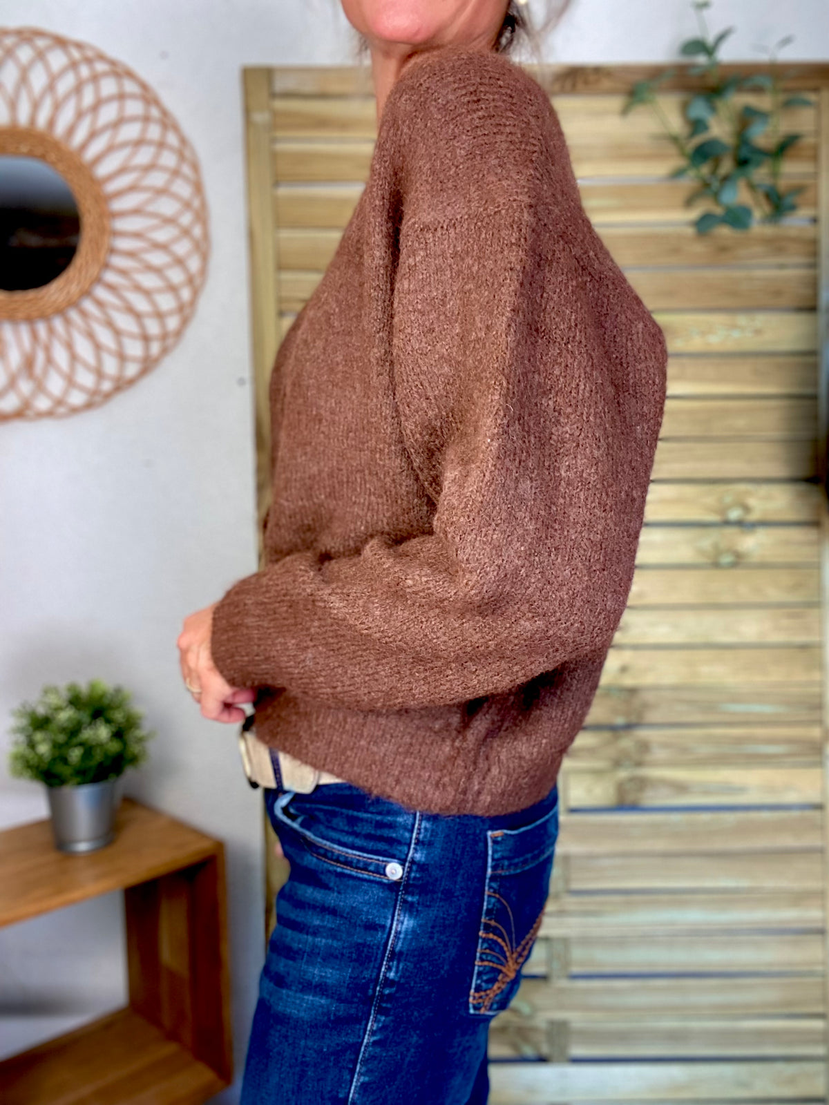 Gilet en maille SYDNEY - Café