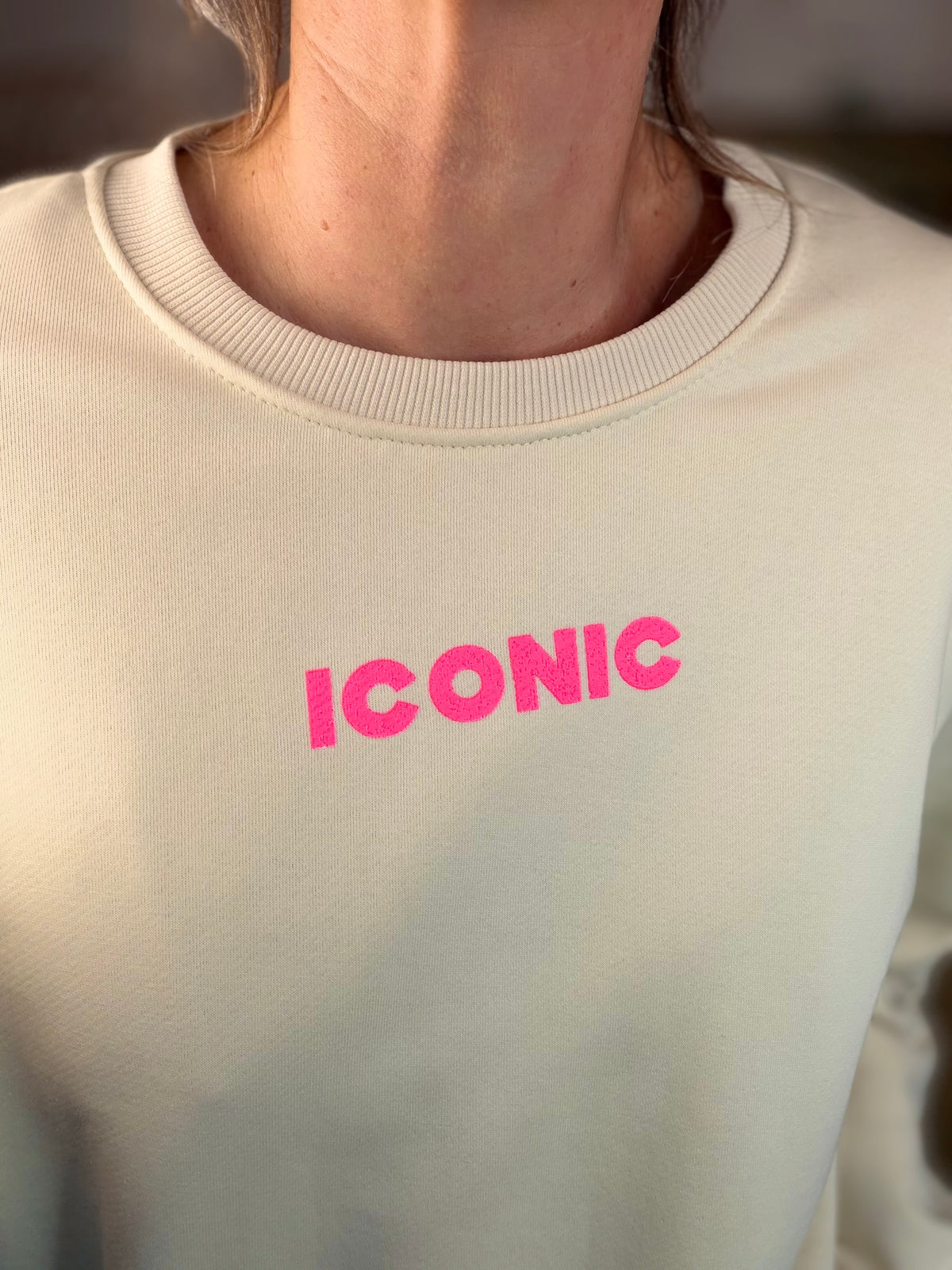 Sweat ICONIC COLINE - Beige clair