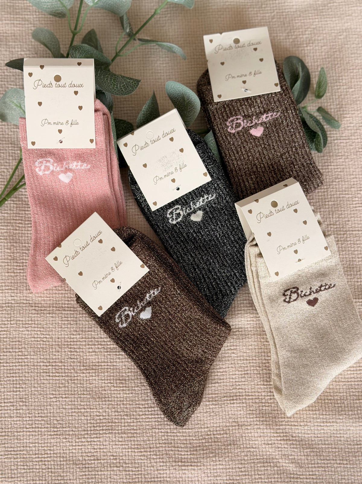 Chaussettes scintillantes glitter ZIA - Bichette • FIN DE SÉRIE