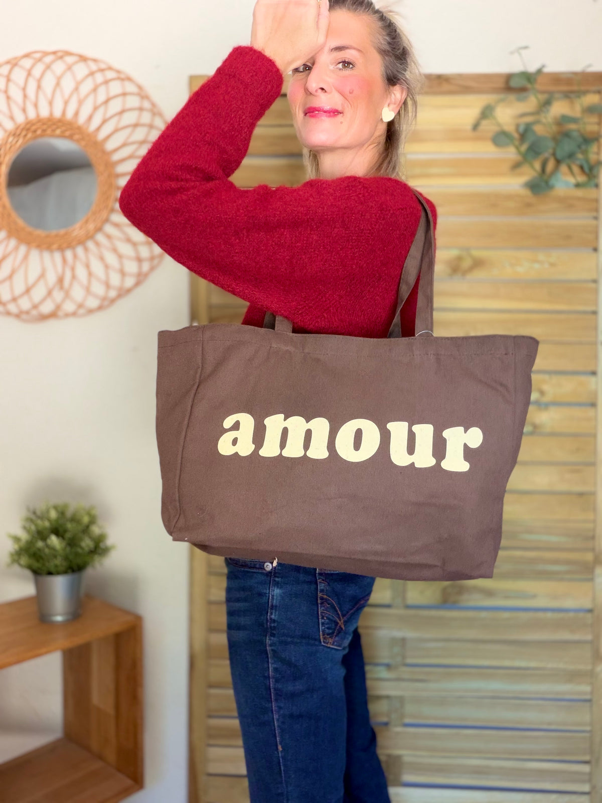 Grand cabas Tote bag Amour BELLY
