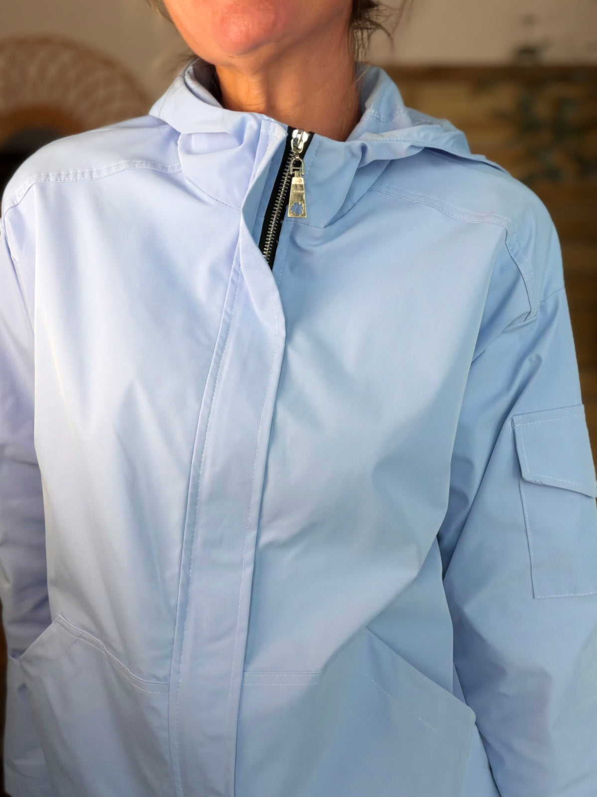 Veste Coupe vent court LIZZIE - Bleu ciel - FIN DE SÉRIE