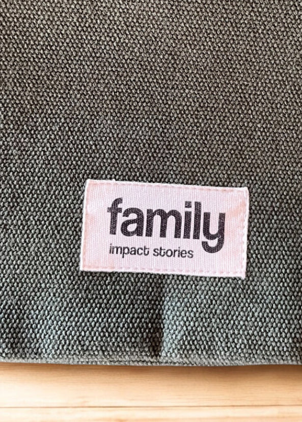 Sac banane en toile MUM OF - Kaki - FAMILY IMPACT STORIES - FIN DE SÉRIE