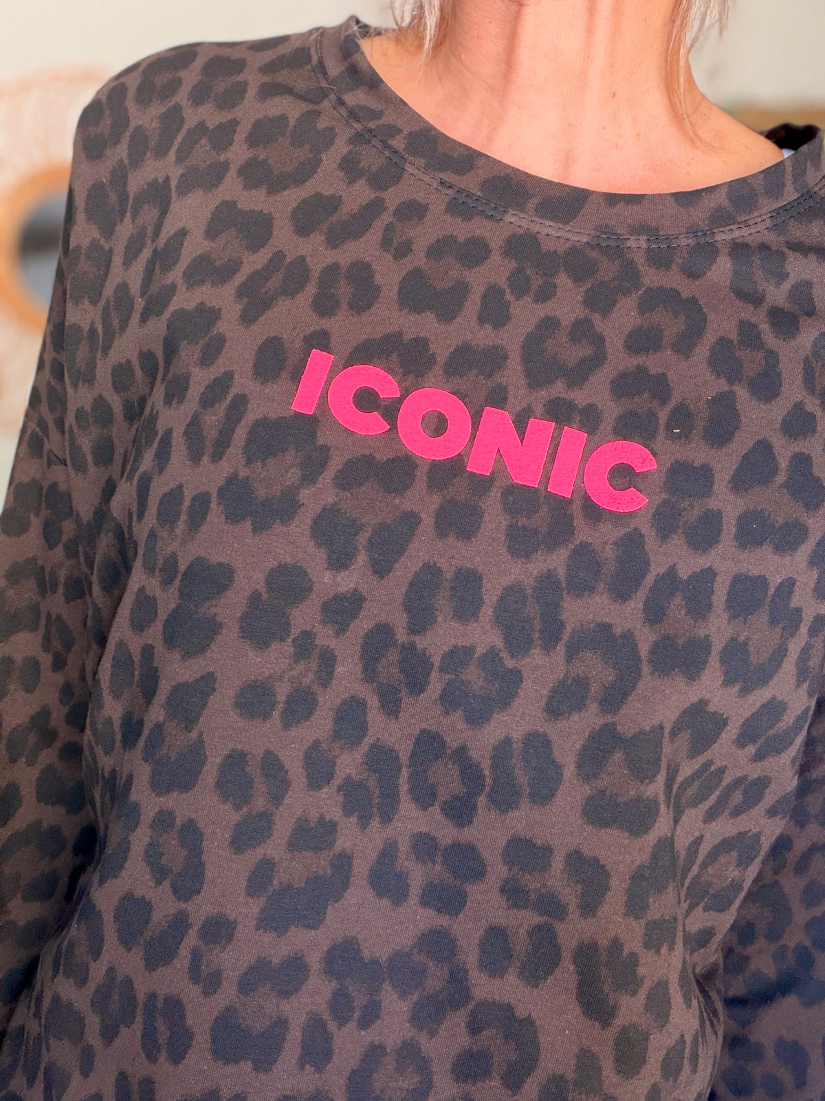 Sweat ICONIC léger 100% coton FAUSTINE Léo choco (taille 34 à 46)