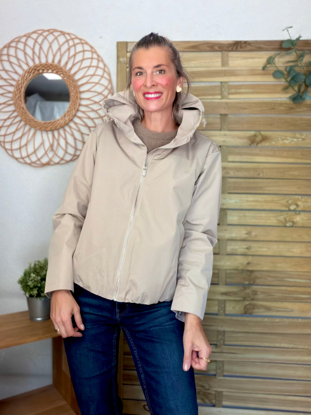 LAURA JO - Imperméable ÉLÉA court - Beige